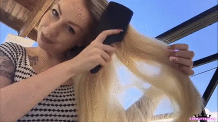 Brushing My Long Blonde Hair!