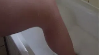 shaving in the bath