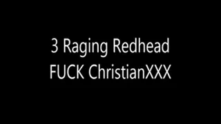 3 Raging Redheads Fuck Christian XXX