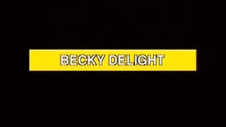Becky Delight pees in the garden