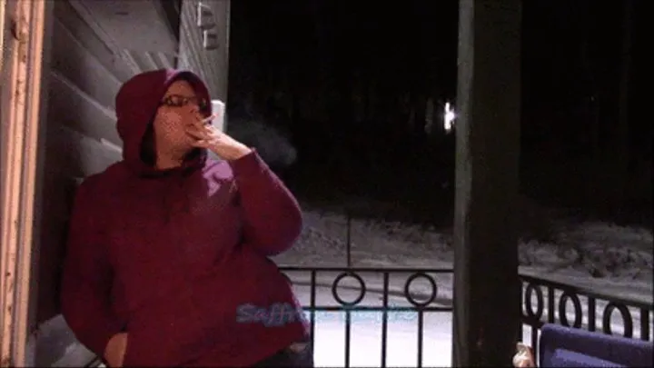 WinterTime Smoking on the Patio