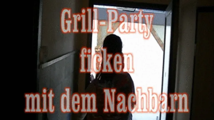 Grillparty fick mit dem Nachbarn