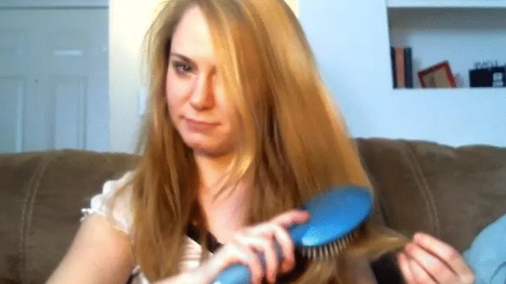 Brushing My Long Blonde Hair