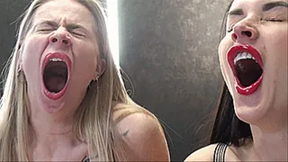 Mega Yawning lesbians