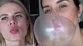 Friends Blow Bubbles