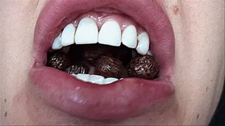 Gnawing through blacks testicles