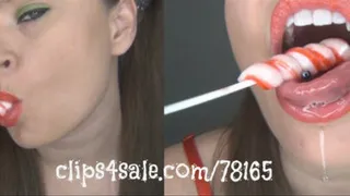 Pretty Mouth Sucking And Licking Lollipop ~ MissDias Playground