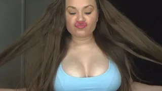 Lip Smelling Playing With Hair Bouncing Boobs ~ MissDias Playground