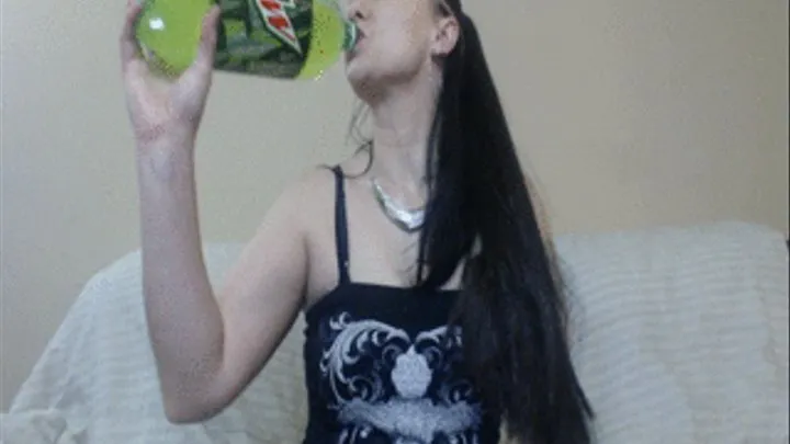 Goth Chick Burping from Soda