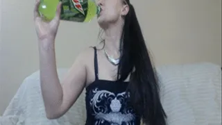 Goth Chick Burping from Soda