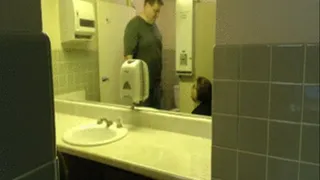 Blowjob In Public Restroom