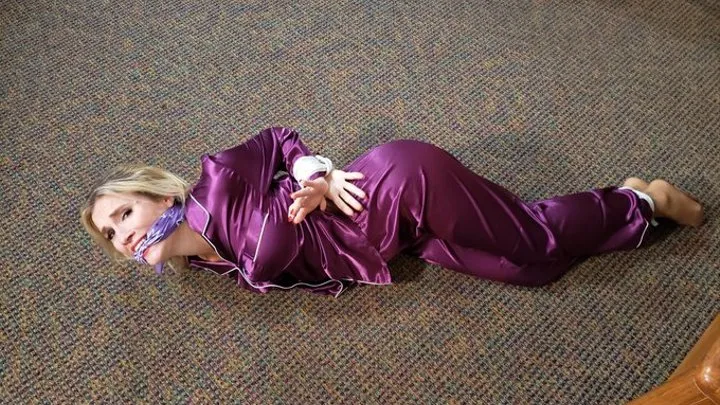 Purple Pajama Bondage With Blair Blouson