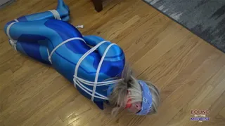 Super D Hogtied On The Floor