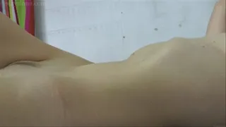 'Feed me something - Skinny woman belly fetish clip'