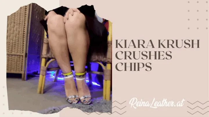 Kiara Krush crushes chips -solo video