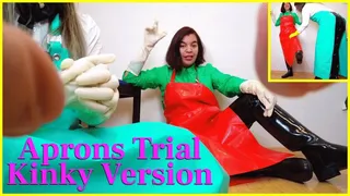 Aprons Try On :kinky version