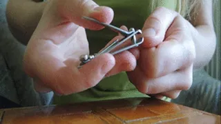 Fingernails clipping and filing