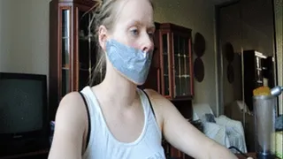 Silent web chatting with three strips of duct tape across my mouth