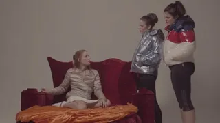 down jacket girls gang - entrance test