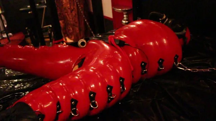 Inflatable RubberBondage & Electro Stimulation Full Clip