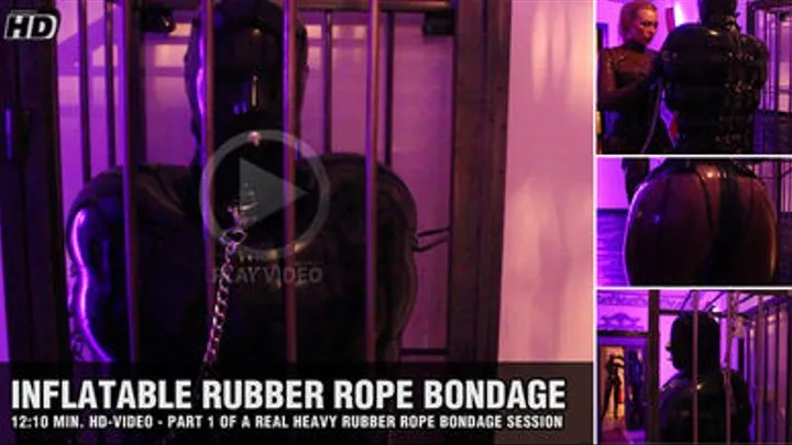 Inflatable Rubber Rope Bondage Part 1