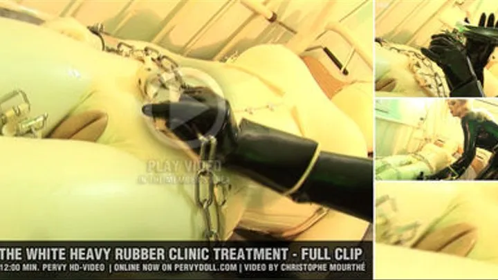 White Heavy Rubber Clinic Treatment - Full Clip