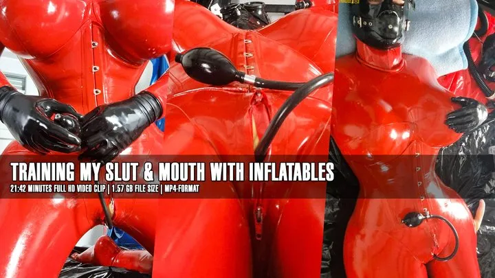 Training my slut & mouth with inflatables 21:42 minutes clip