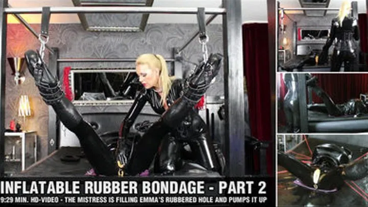 Extreme Heavy Rubber Inflatable Bondage Pt2