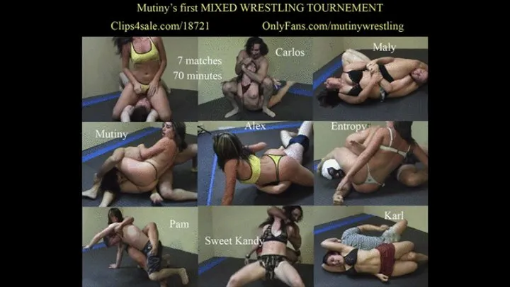 MW-958 Mutiny's first MIXED WRESTLING TOURNAMENT 7 MATCHES 71 minutes