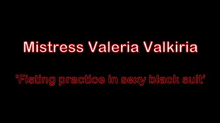 'Fisting practice in sexy black suit' by Mistress Valkiria resolution