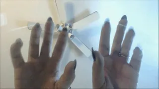 Tapping my long nails on glass