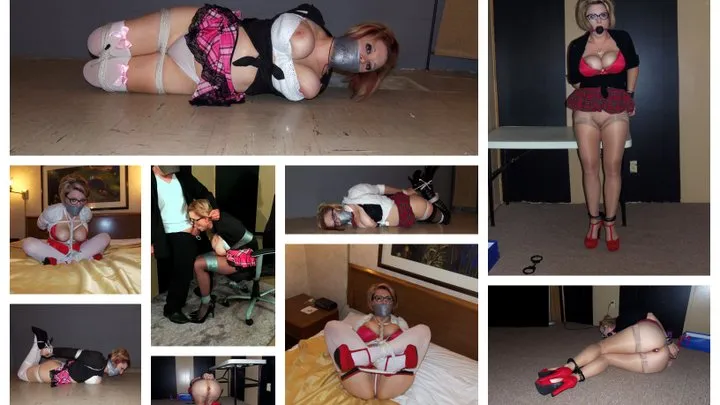 Schoolgirl stockings bondage compilation