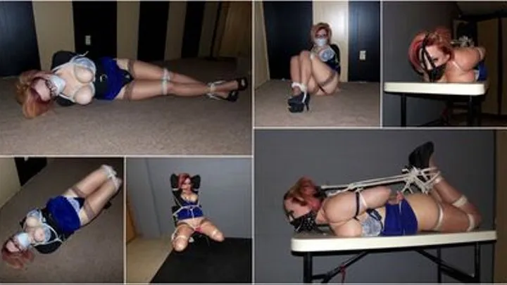 Busty secretary bound gagged and groped compressed LR