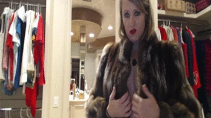 Fur Coat Tease And Denial