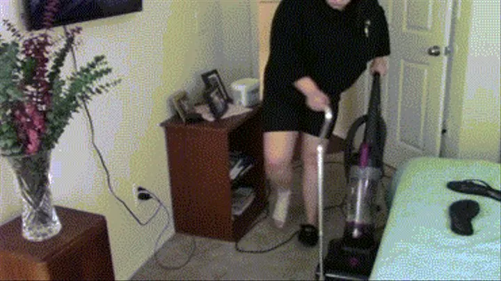 Vacuuming with a Sprained Ankle