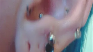 close up tour of my ears and piercings