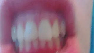 dirty teeth close up chatter fast and slow