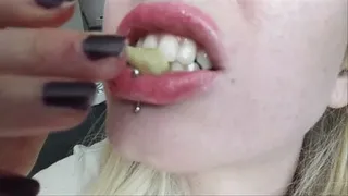 strong teeth chomp up cucumber sticks