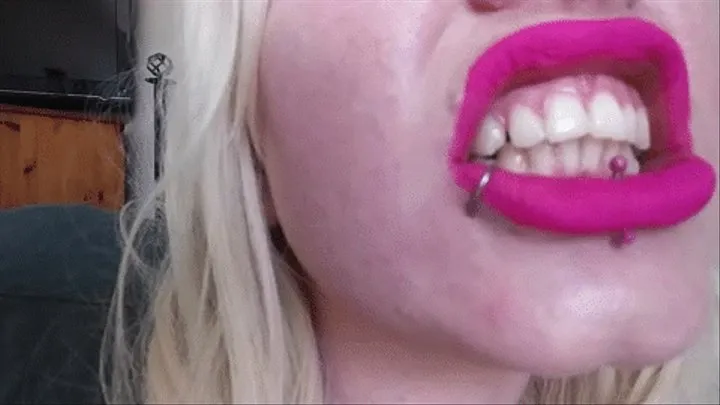 pink lipped whore mouth chattering