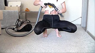 pantyhose vacuuming the body