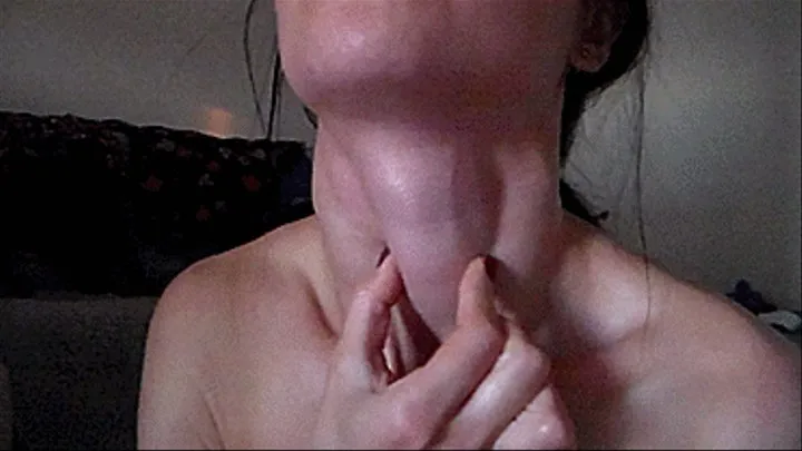 Adam's apple, massage your neck with massage movements