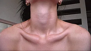 Neck thin and gentle