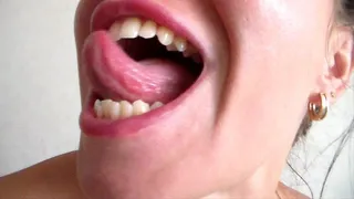 a small penis with teeth mocking them