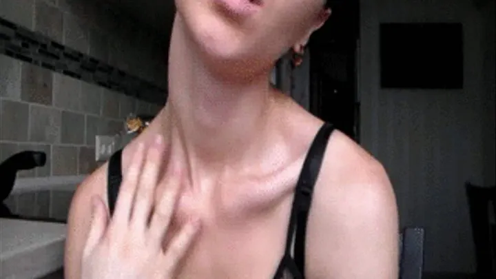 sexy neck miss love, nice thick Adam's apple that I want to grab when I fuck you