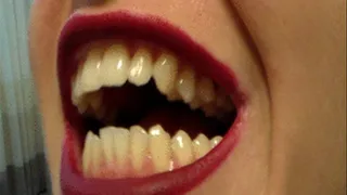 clip order Nataliya you make me always so happy when you show off your beautiful white and sharp pointy teeth to me!!!! I love it so much when you bite and cut and pierce the gummy bears with your outstanding razor sharp serrated incisive incisors and yo