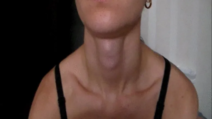 Miss long neck, fat Adam, I love stroking your neck, and please kiss the next clip Miss Black neck and smooth