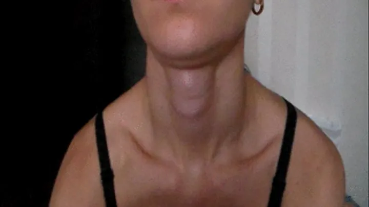 Miss long neck, fat Adam, I love stroking your neck, and please kiss the next clip Miss Black neck and smoo