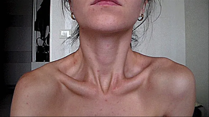 , Adam's apple, neck bends back for bulging Adam's apple thick, do you want to see this ??