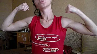 price reduced///clip order: I love your muscles and you are so interesting show them, biceps and triceps,