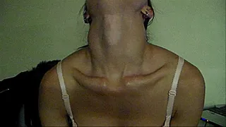 choke me and punish me, I'm a bad girl, my thin neck is very sexy, and you love to caress her